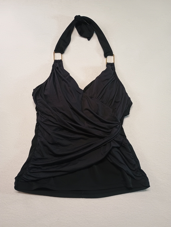SPANX Other - Spanx Women's Size 10 Black Halter Tankini Top with Gold Rings